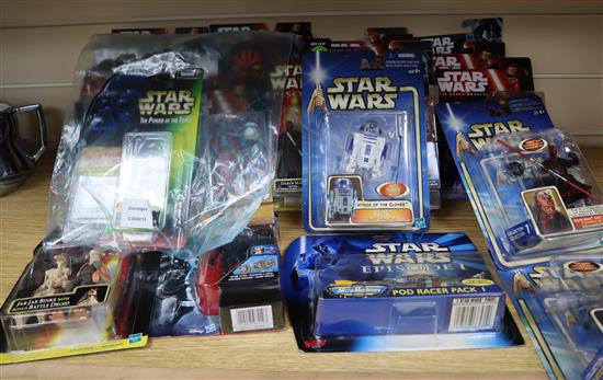 Star Wars - Hasbro action figures, from episodes I - IV, The Force Awakens and Rogue One Carded and boxed (21)